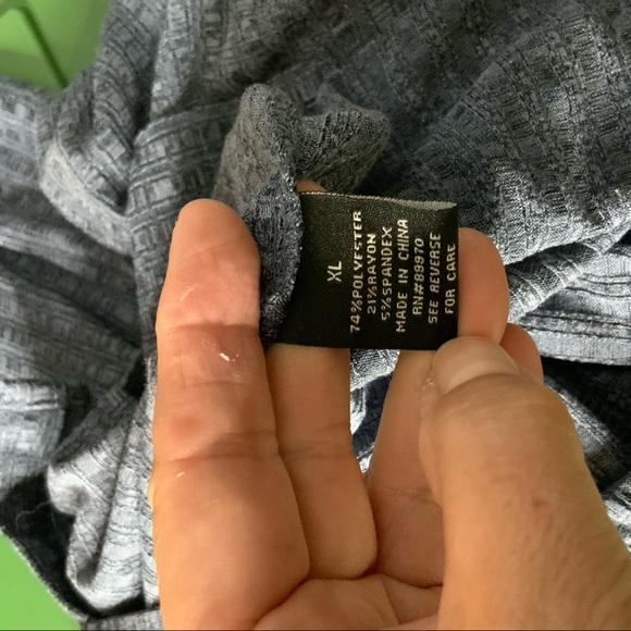 NWT Fashion Nova Blue Button Down Blouse XL - Picture 11 of 15